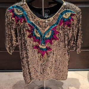 Elegant Sequin Embellished Blouse